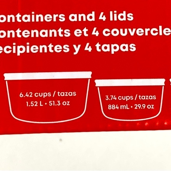 NIB Pyrex Disney Christmas Mickey & Minnie Mouse Decorated Glass Containers - Picture 9 of 10